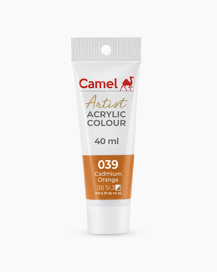 Camel Artist Acrylic Colours Cadmium Orange